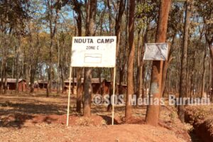 Une pancarte de la zone C du camp de Nduta
