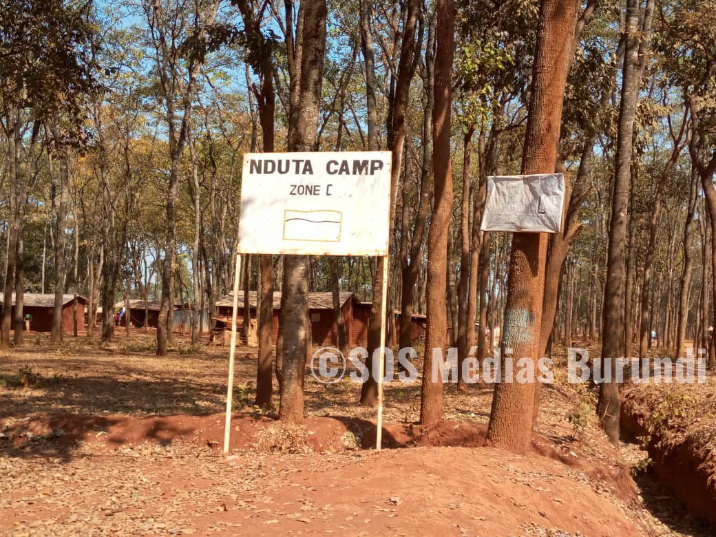 Une pancarte de la zone C du camp de Nduta