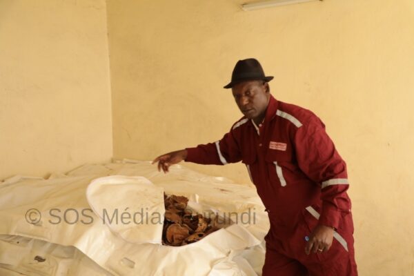 Pierre Claver Ndayicariye, président de CVR sur un site de Bukirasazi (Karusi), le 17 février 2020