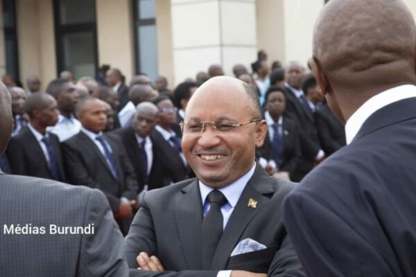 Bunyoni case : a request for provisional release and reopening of the case Photo: former Prime Minister Alain Guillaume Bunyoni in a ceremony at the Ntare Rushatsi presidential palace in Bujumbura (SOS Médias Burundi)