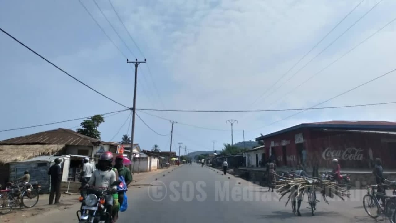A street in the town of Rumonge where the two journalists were manhandled (SOS Médias Burundi)