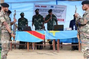 Officers of the Congolese army at the military auditorate of Goma (SOS Médias Burundi)