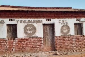 The office of the opposition party, CNL, whose writings have been erased, DR