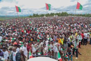 Partial view of CNDD-FDD members and supporters in Bugendana (central Burundi) on April 27, during the first day of the 2020 electoral campaign (SOS Médias Burundi)
