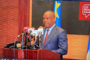 Corneille Nangaa announces the birth of the Congo River Alliance in Nairobi, December 15, 2023 (SOS Médias Burundi)
