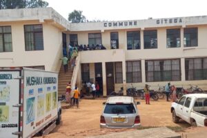 The Gitega commune offices where the provisional presentation of members of the municipal commission in charge of elections took place on August 23, 2024 (SOS Médias Burundi)