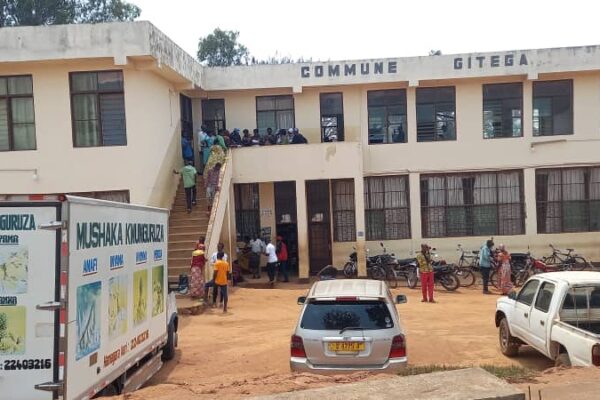 The Gitega commune offices where the provisional presentation of members of the municipal commission in charge of elections took place on August 23, 2024 (SOS Médias Burundi)