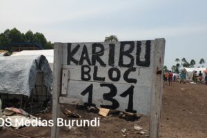 A numbering of a block of houses in a camp in Goma in the capital of North Kivu (SOS Médias Burundi)