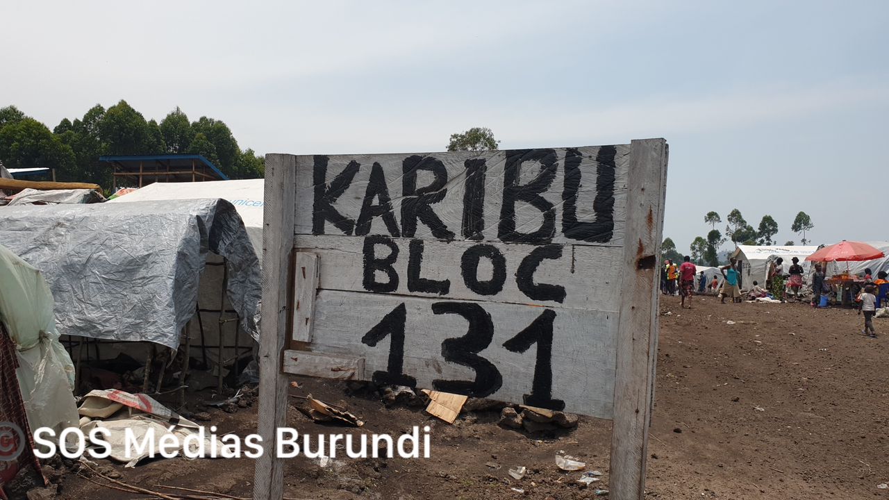 A numbering of a block of houses in a camp in Goma in the capital of North Kivu (SOS Médias Burundi)