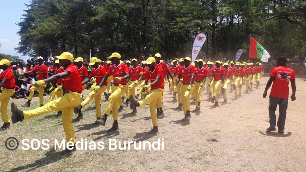 Imbonerakure in a military parade on the sidelines of the celebration of the 8th edition of the day dedicated to them, August 31, 2024 in Bujumbura (SOS Médias Burundi)