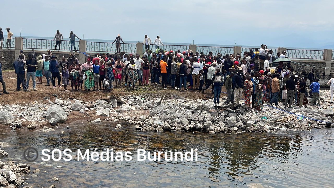 View of Lake Kivu near the scene of the tragedy where several deaths were recorded on Thursday, October 3, 2024 (SOS Médias Burundi)