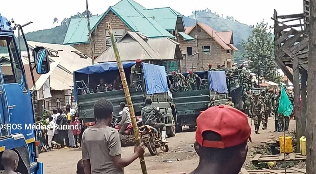 Burundian soldiers deployed as part of the EAC regional force in Mweso ©SOS Médias Burundi