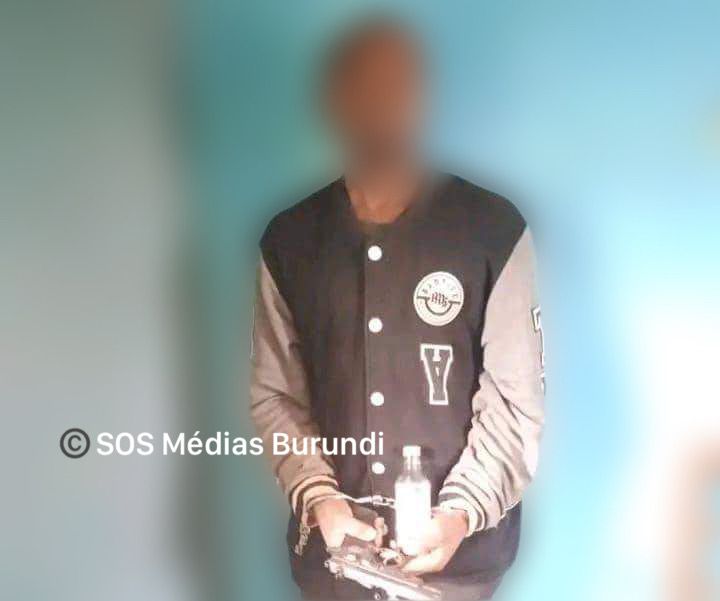 The Burundian refugee who was arrested on November 10, 2024 in Dzaleka by the police (SOS Médias Burundi)