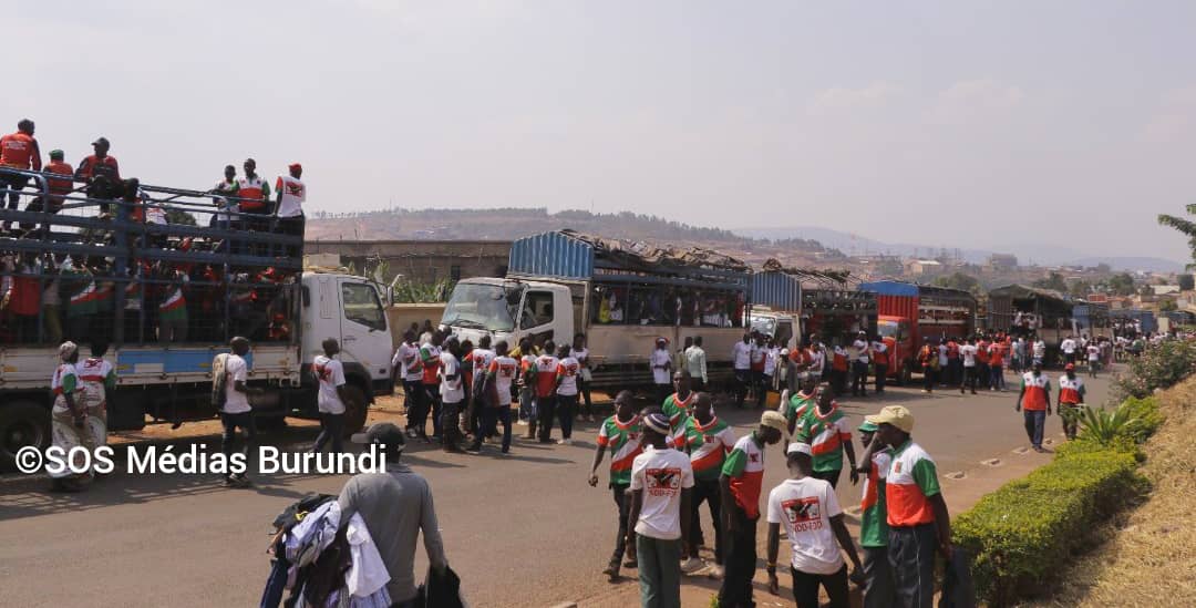 Illustration photo : a gathering of Imbonerakure in the city of Gitega, August 27, 2022 (SOS Médias Burundi)