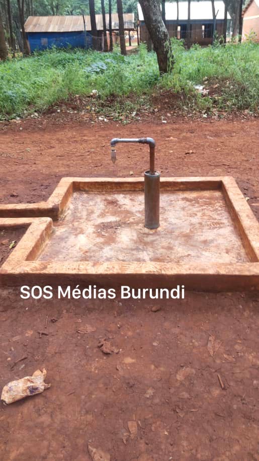 a tap has been dry for several days at the Burundian refugee camp of Nduta located in northwestern Tanzania, January 2025 (SOS Médias Burundi)