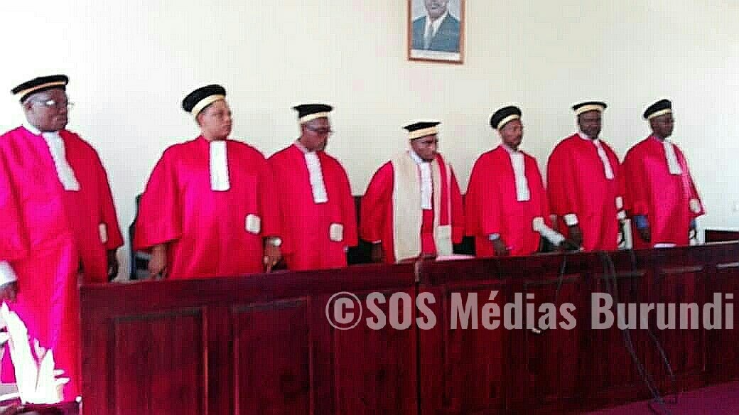 Judges of the Constitutional Court of Burundi (SOS Médias Burundi)