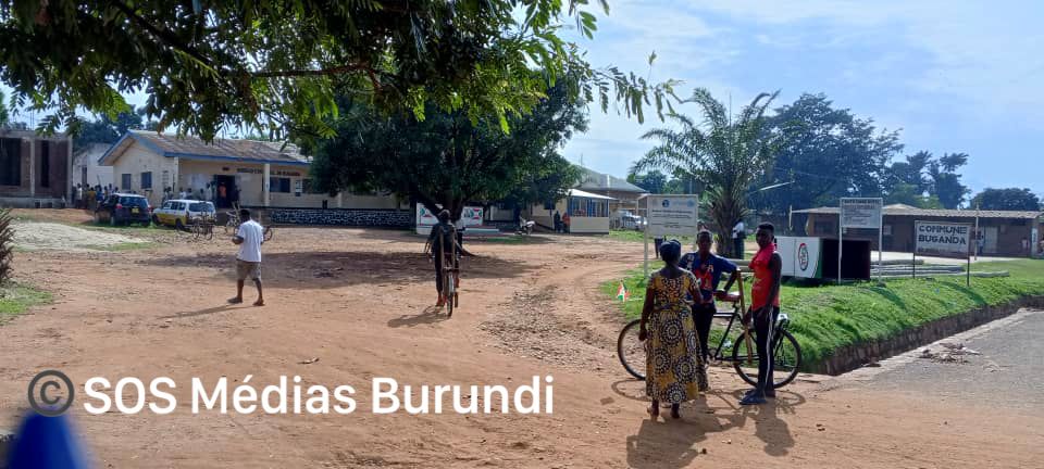 The town center of the district of Buganda where police officer Pascal Nduwimana was assigned, January 2025 (SOS Médias Burundi)