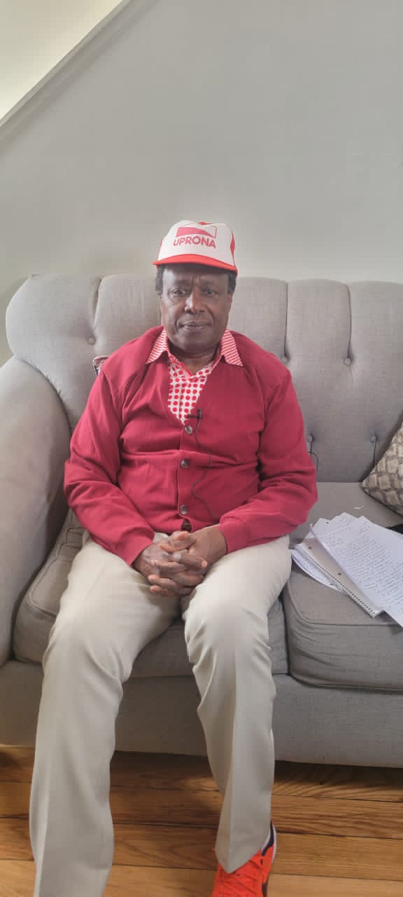 Charles Nditije, chairperson of the Uprona party - opposition wing, December 2024 (SOS Médias Burundi)