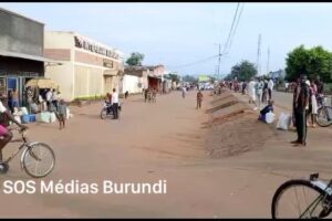 An empty bus parking lot in Rugombo district in northwestern Burundi (SOS Médias Burundi)