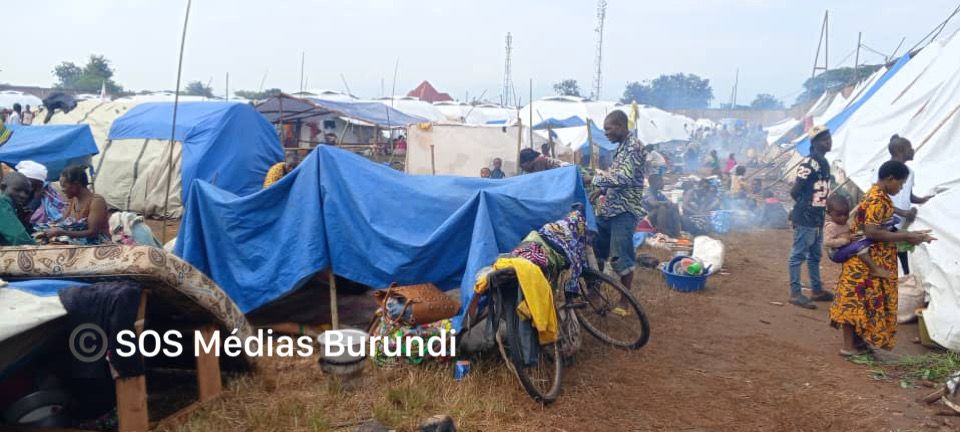 Un site d'accueil de nouveaux réfugiés congolais en province de Cibitoke dans le nord-ouest du Burundi, frontalière avec le Congo