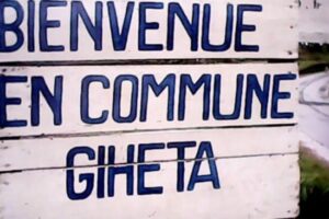 Une Pancarte d'indication de la commune de Giheta dans le centre du Burundi