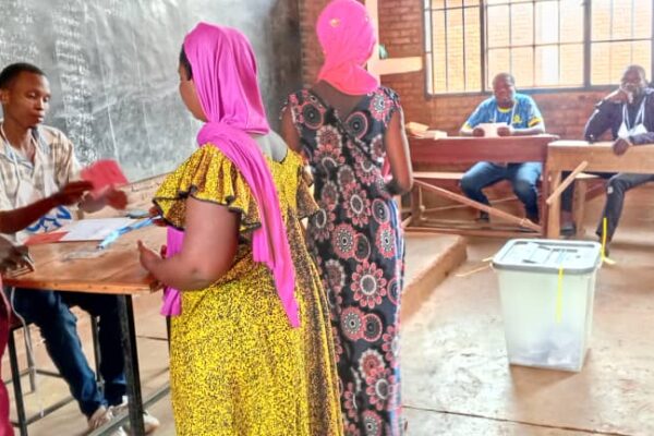 Un centre de vote pour les élections collinaires du 25 août 2025 en province de Bujumbura. ©SOS Médias Burundi